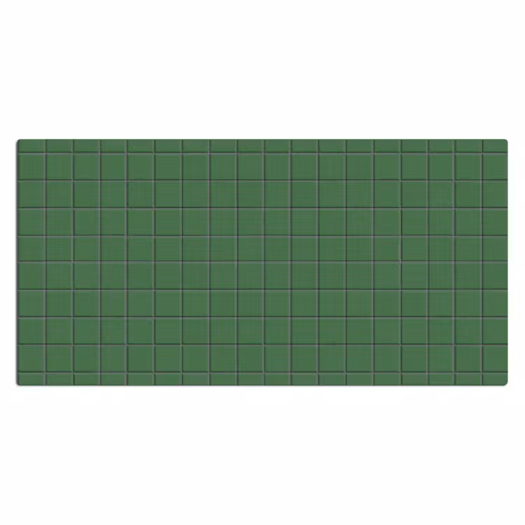 Patroon - Tegels - Groen Muismat XXL klein 681 -3d_leeg