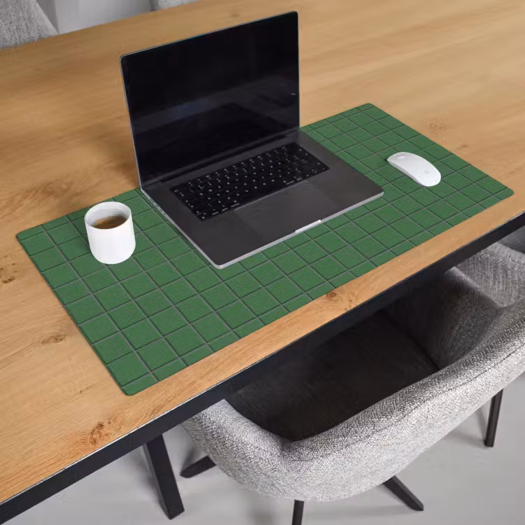 Patroon - Tegels - Groen Muismat XXL klein 681 -sfeer1