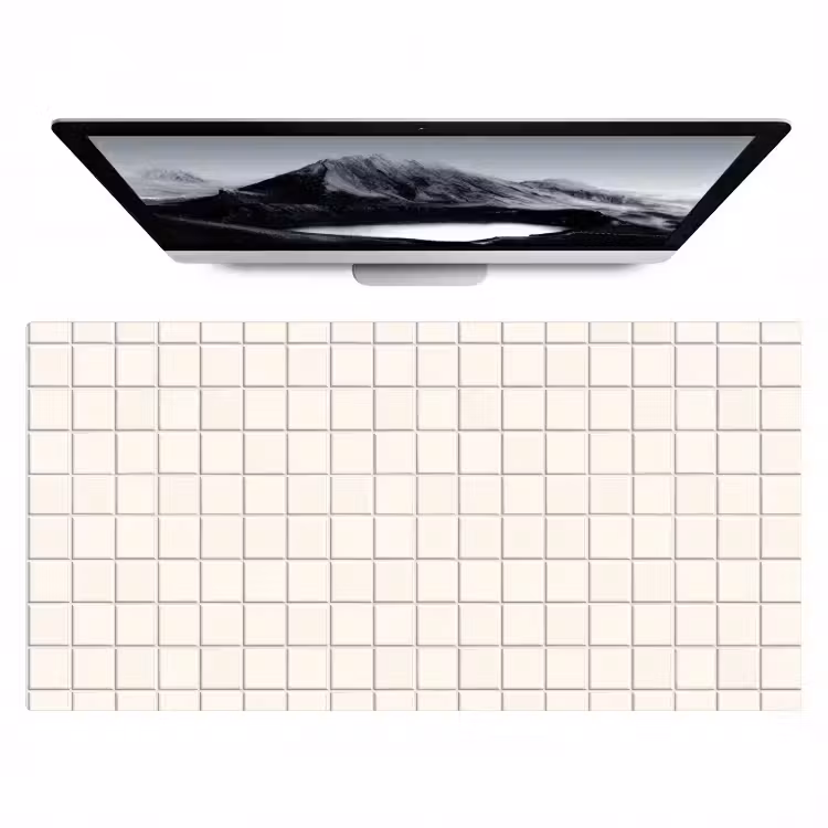 Patroon - Tegels - Wit Muismat XXL klein 681 -zzz3d