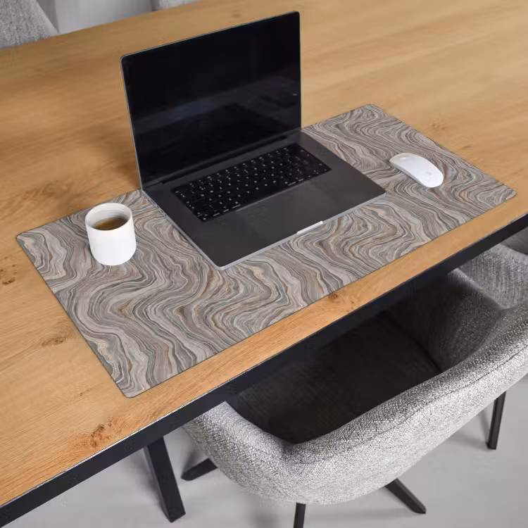 Patroon - Textuur - Grijs Muismat XXL klein 681 -sfeer1