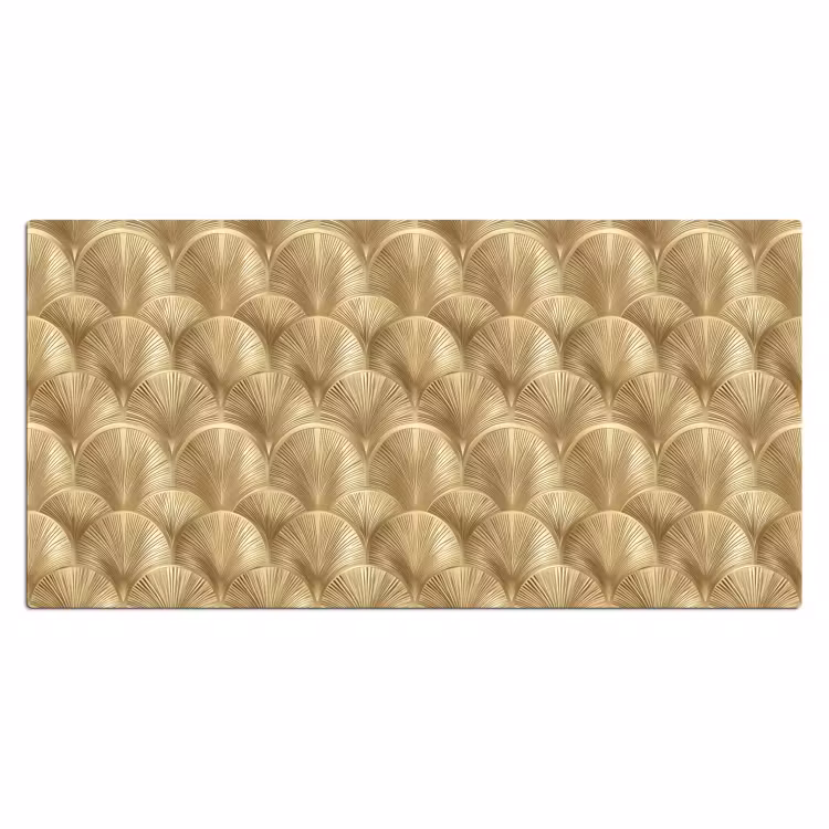 Patroon - Waaier - Goud Muismat XXL klein 681 -3d_leeg