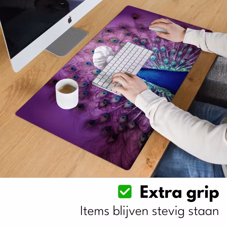 Pauw - Koksmuts - Cool - Paars Muismat XXL klein -sfeer3