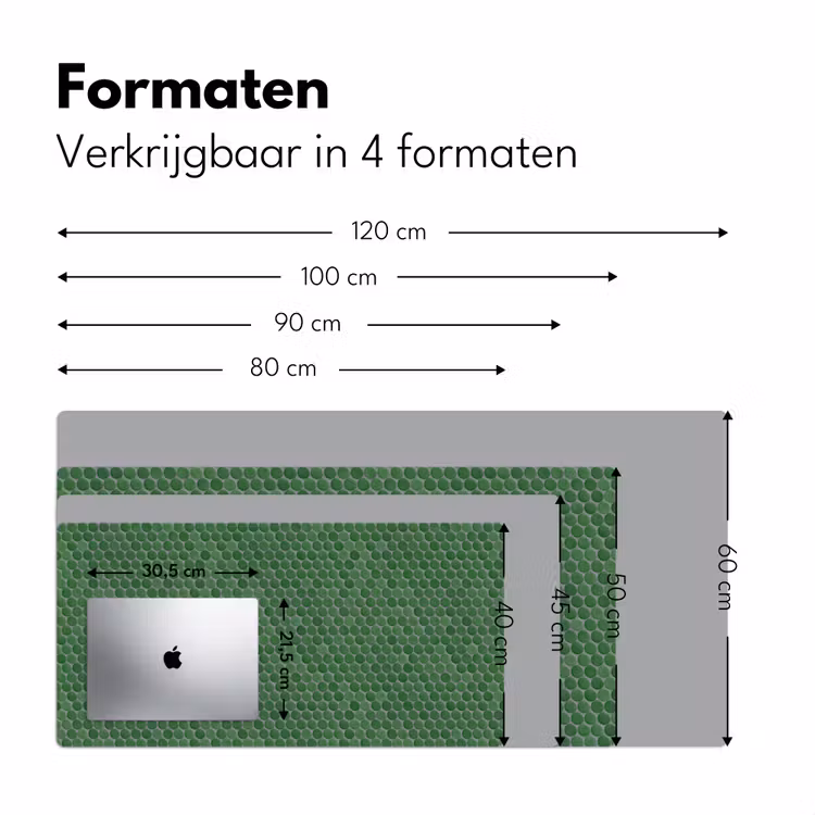 Penny - Mozaïek - Bosgroen - Green Muismat XXL klein 681 -sfeer5
