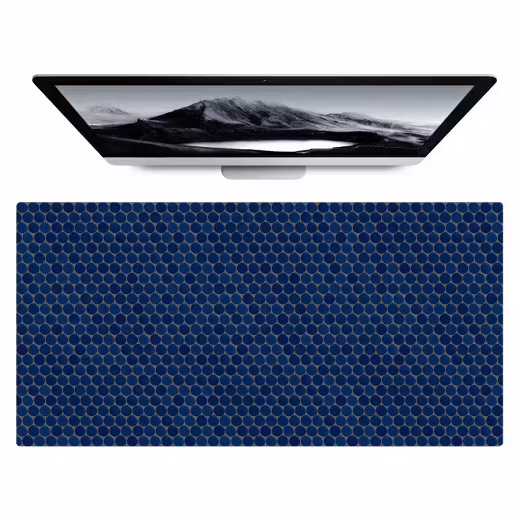 Penny - Mozaïek - Donkerblauw Muismat XXL klein 681 -zzz3d
