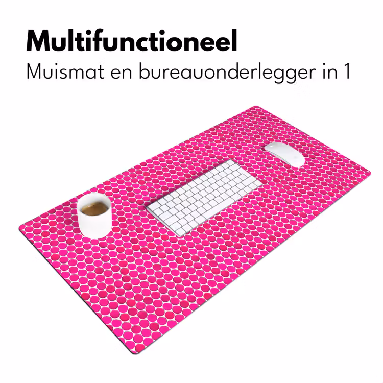 Penny - Mozaïek - Felroze Muismat XXL klein 681 -sfeer4