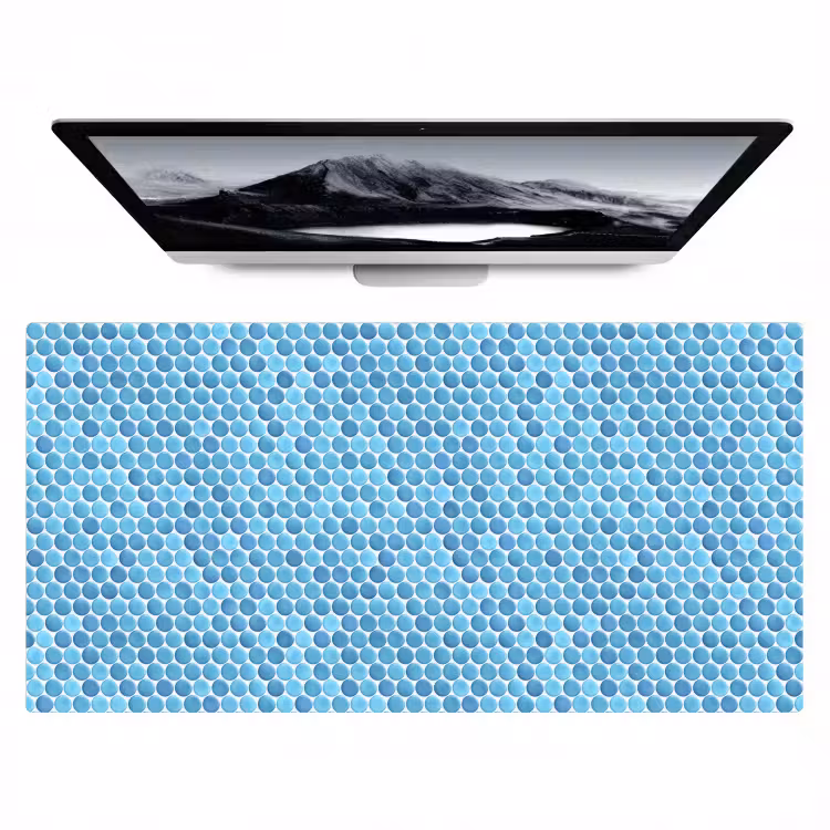 Penny - Mozaïek - Lichtblauw Muismat XXL klein 681 -zzz3d