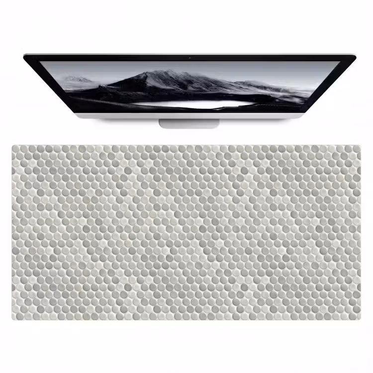 Penny - Mozaïek - Lichtgrijs Muismat XXL klein 681 -zzz3d