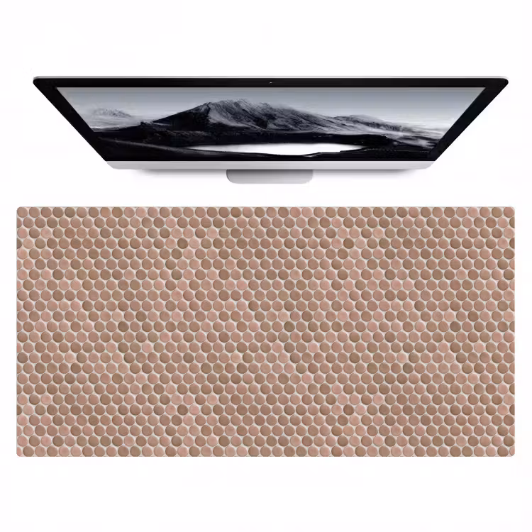 Penny - Mozaïek - Oudroze - Terracotta Muismat XXL klein 681 -zzz3d