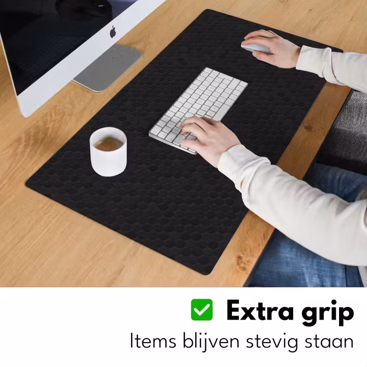 Penny - Tegel - Mat - Zwart Muismat XXL klein 681 -sfeer3