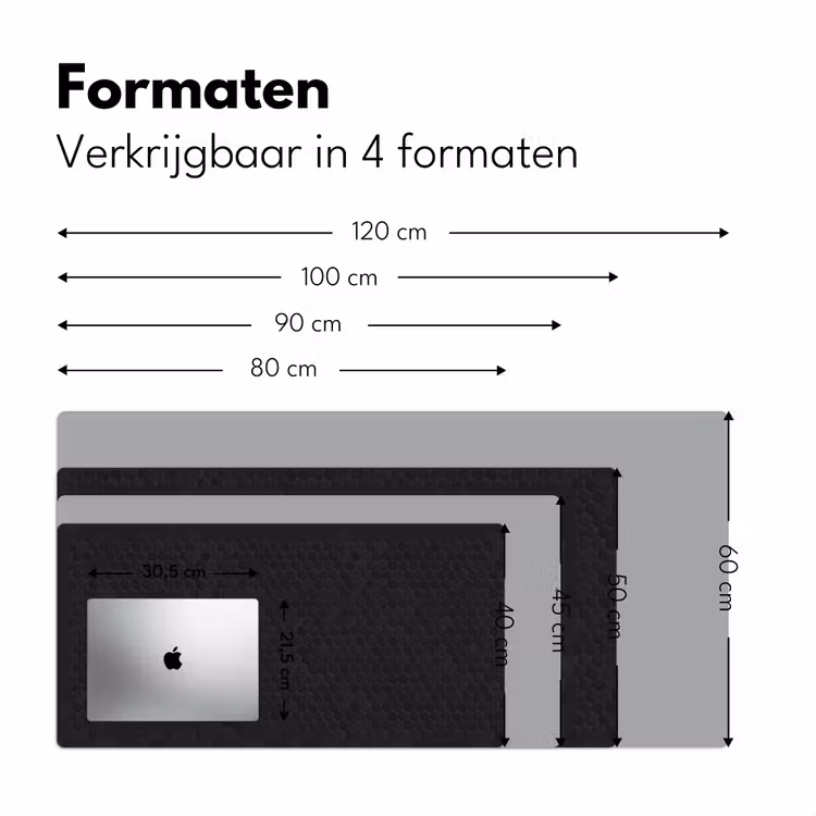 Penny - Tegel - Mat - Zwart Muismat XXL klein 681 -sfeer5