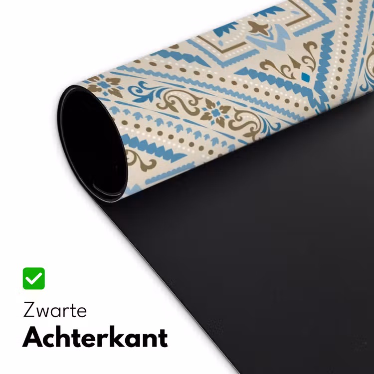 Perzisch Tapijt - Vloerkleed - Patronen - Blauw Muismat XXL klein -sfeer2
