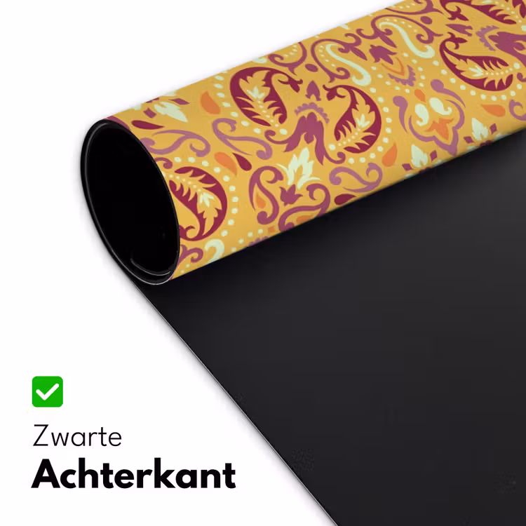 Perzisch Tapijt - Vloerkleed - Patronen - Oranje Muismat XXL klein -sfeer2