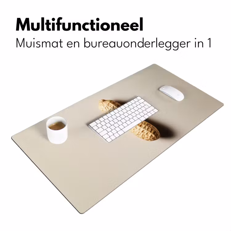 Pinda - Ruw - Beige Muismat XXL klein -sfeer4
