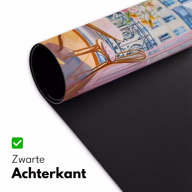 Pink - City - Bloemen Muismat XXL klein -sfeer2