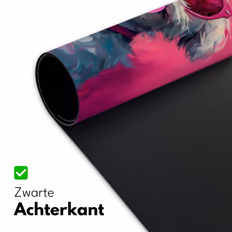 Pink - Hond - Bubbel Muismat XXL klein -sfeer2