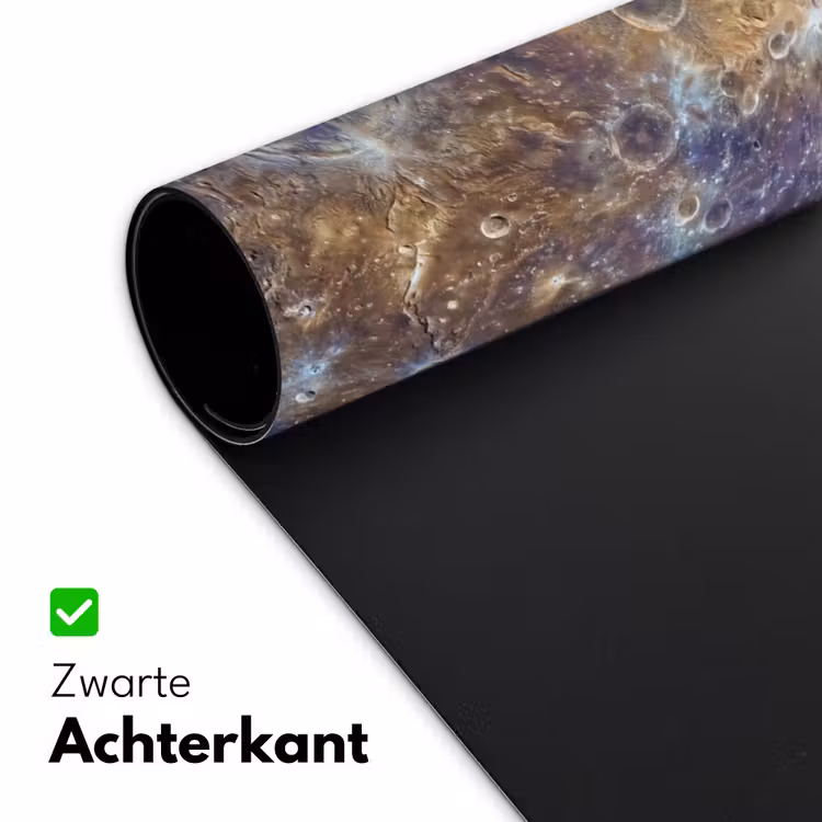 Bureau onderlegger - Planeet - Kraters - Ruimte - Planeet - Kraters - Ruimte Muismat XXL klein
