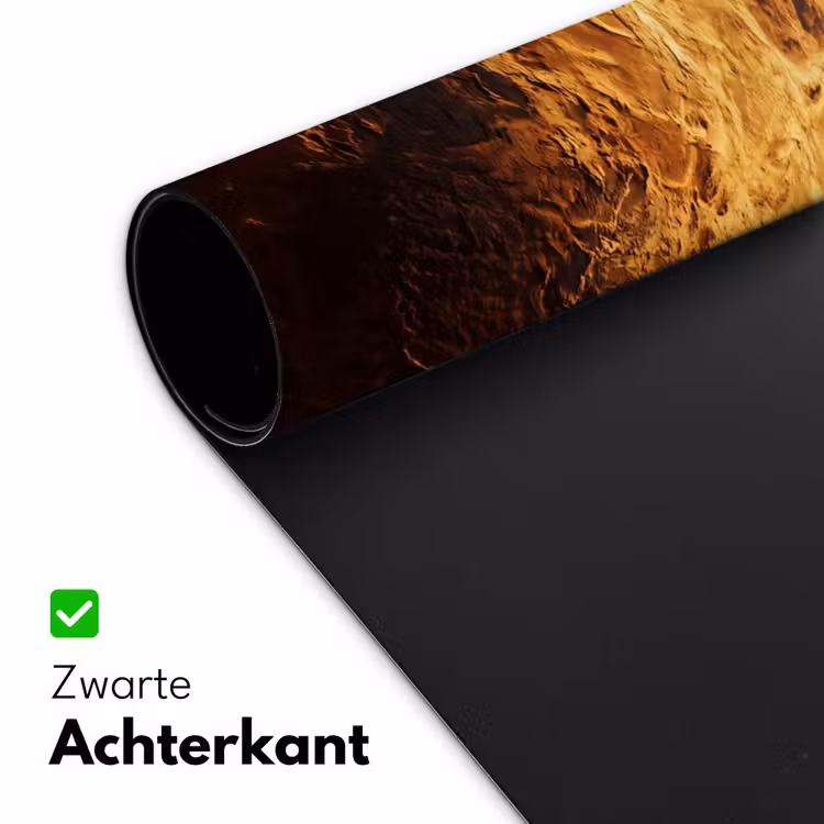 Bureau onderlegger - Planeet - Ruimte - Oranje - Planeet - Ruimte - Oranje Muismat XXL klein