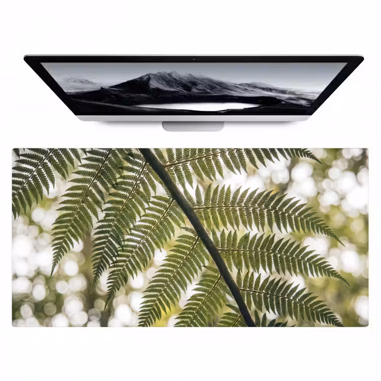 Plant - Blad - Natuur - Groen - Detail Muismat XXL klein -zzz3d