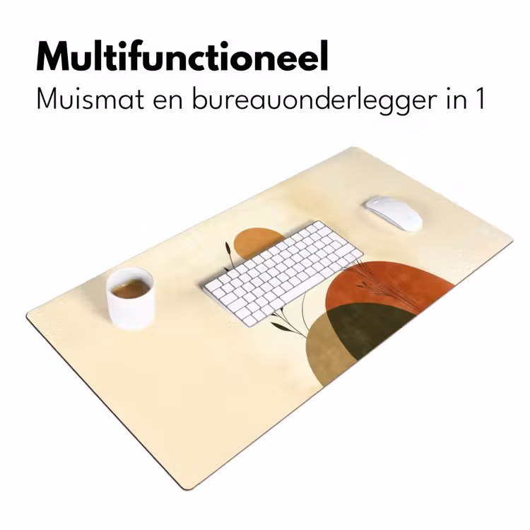 Planten - Abstract - Vormen Muismat XXL klein -sfeer4