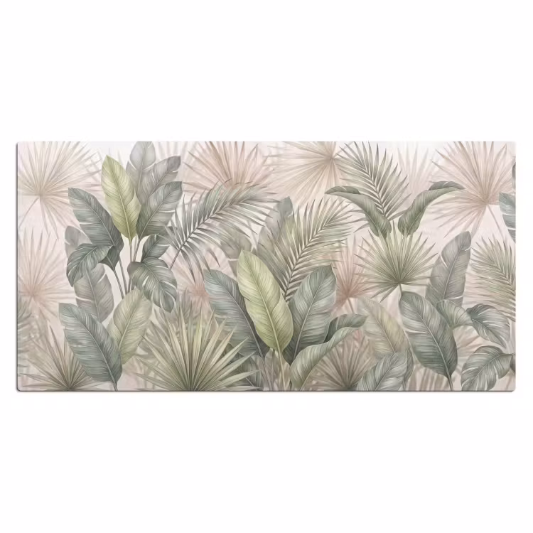 Planten - Tropisch - Bladeren - Groen - Natuur Muismat XXL klein -3d_leeg