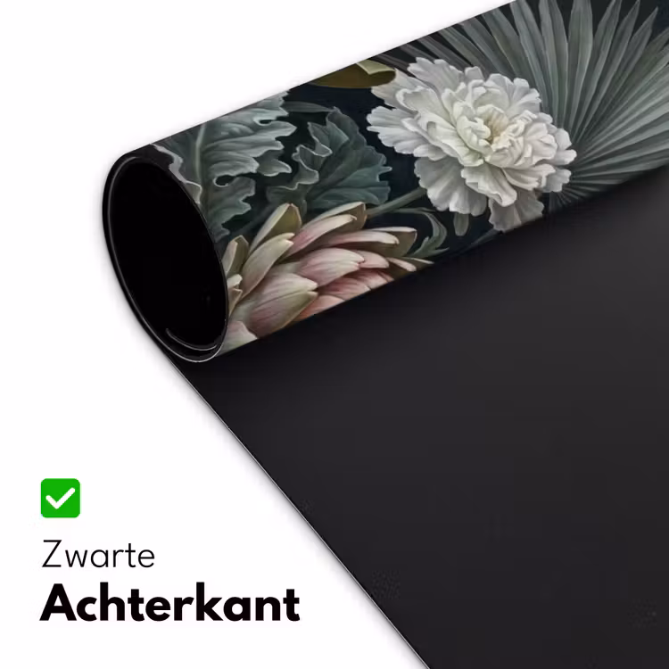 Planten - Tropisch - Botanisch - Donker - Groen Muismat XXL klein -sfeer2