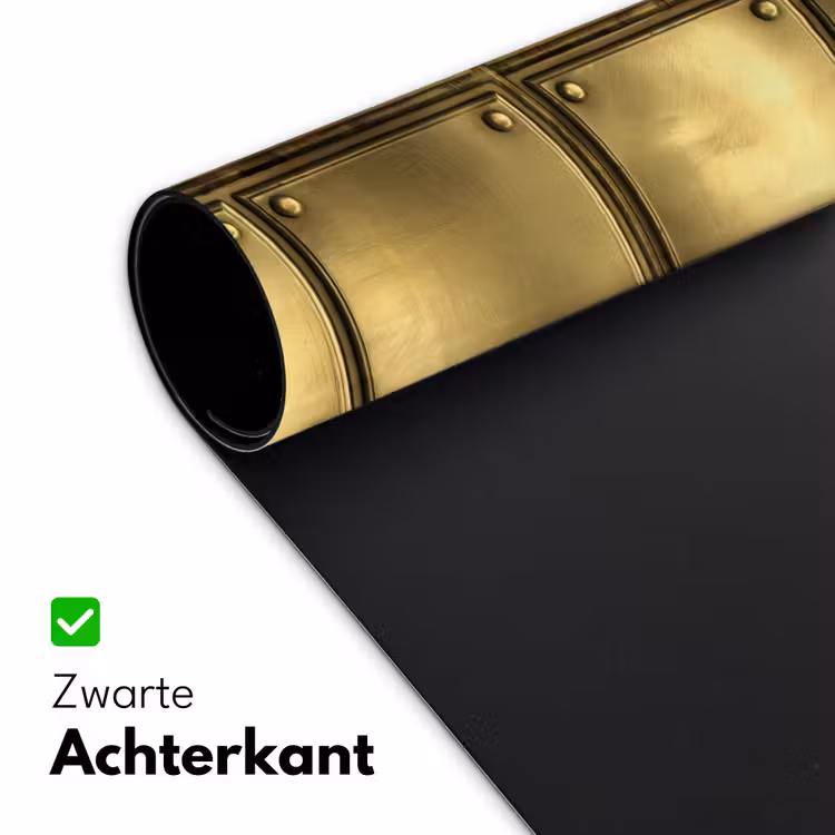 Platen - Industrieel - Stoer - Goud Muismat XXL klein 681 -sfeer2