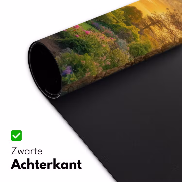 Poort - Planten - Zonsondergang Muismat XXL klein -sfeer2