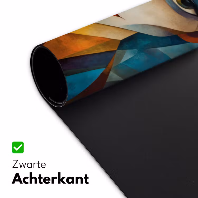 Portret - Abstract - Vormen Muismat XXL klein -sfeer2