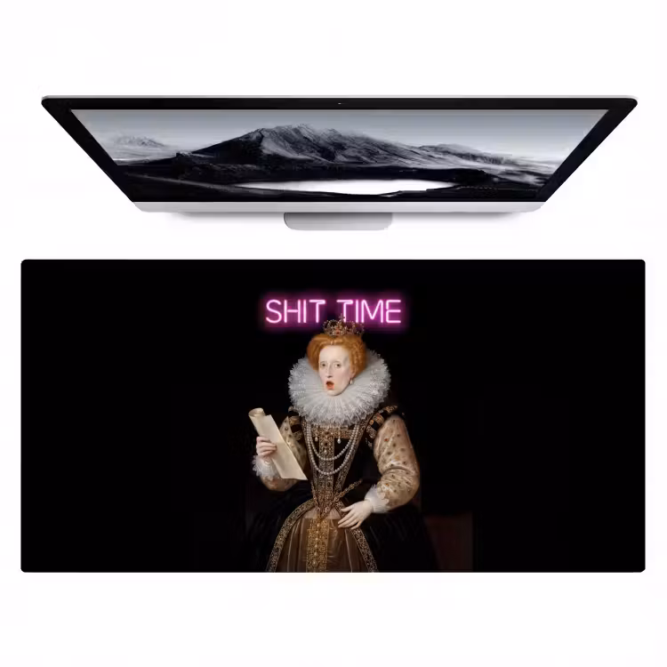 Portret - Humor - Neon Muismat XXL klein -zzz3d