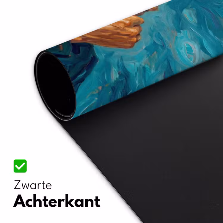 Portret - Klassiek - Blauw Muismat XXL klein -sfeer2