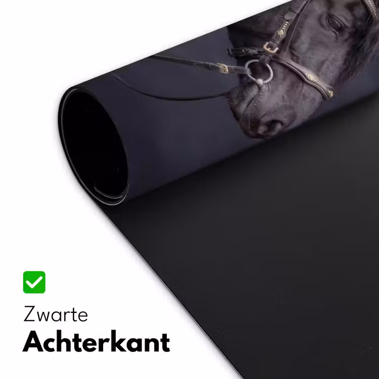 Portret - Paard - Donker Muismat XXL klein -sfeer2