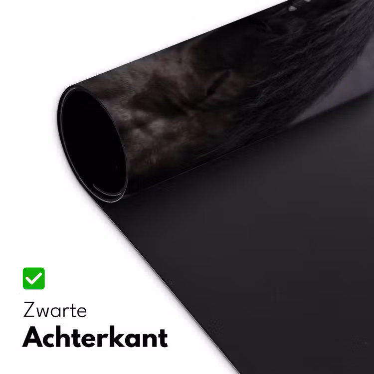 Portret - Paard - Zwart Muismat XXL klein -sfeer2