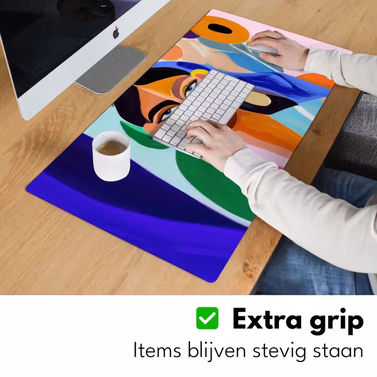 Portret - Vrouw - Modern Muismat XXL klein -sfeer3