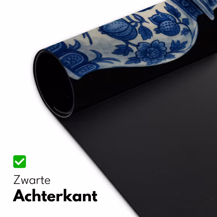 Pot - Delfts Blauw - Bloemen Muismat XXL klein -sfeer2