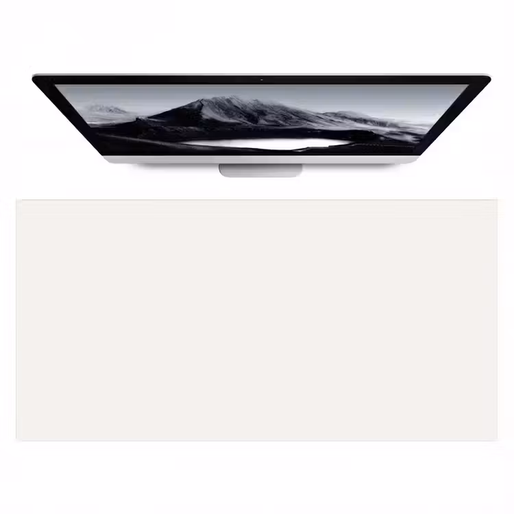 Pure - Alabaster - Wit Muismat XXL klein 681 -zzz3d