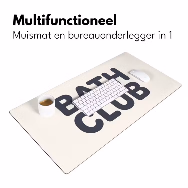 Quote - Grijs - Wit Muismat XXL klein -sfeer4