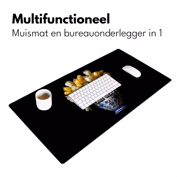 Quotes - Bloem - Tulp - Geel Muismat XXL klein -sfeer4