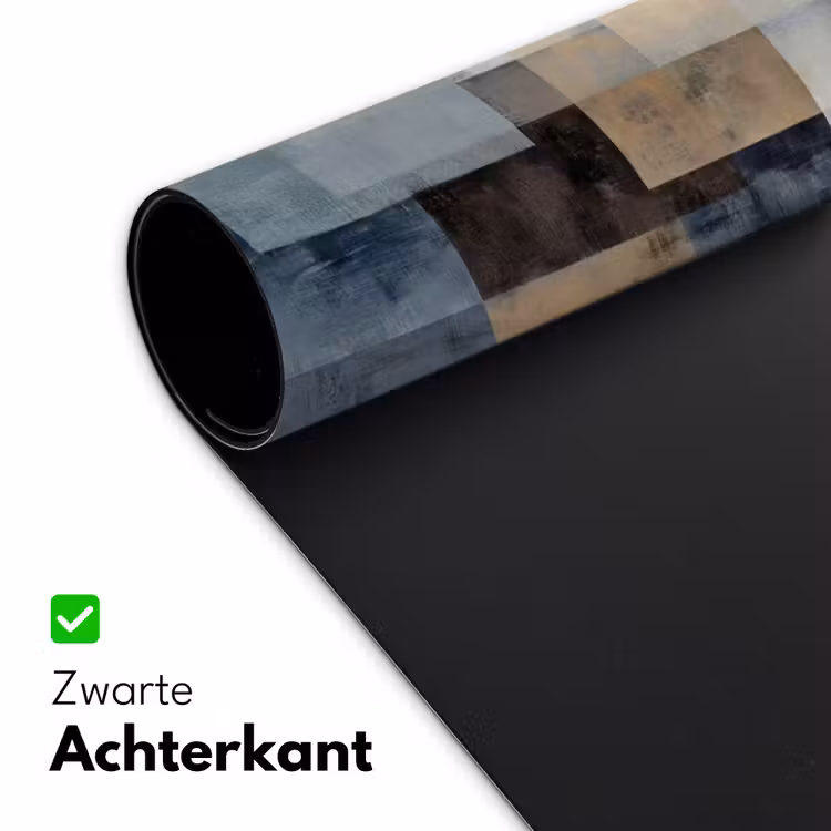 Rechthoeken - Abstract - Blauw Muismat XXL klein -sfeer2