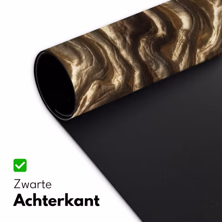 Reliëf - Golven - Abstract - Bronsgoud Muismat XXL klein 681 -sfeer2