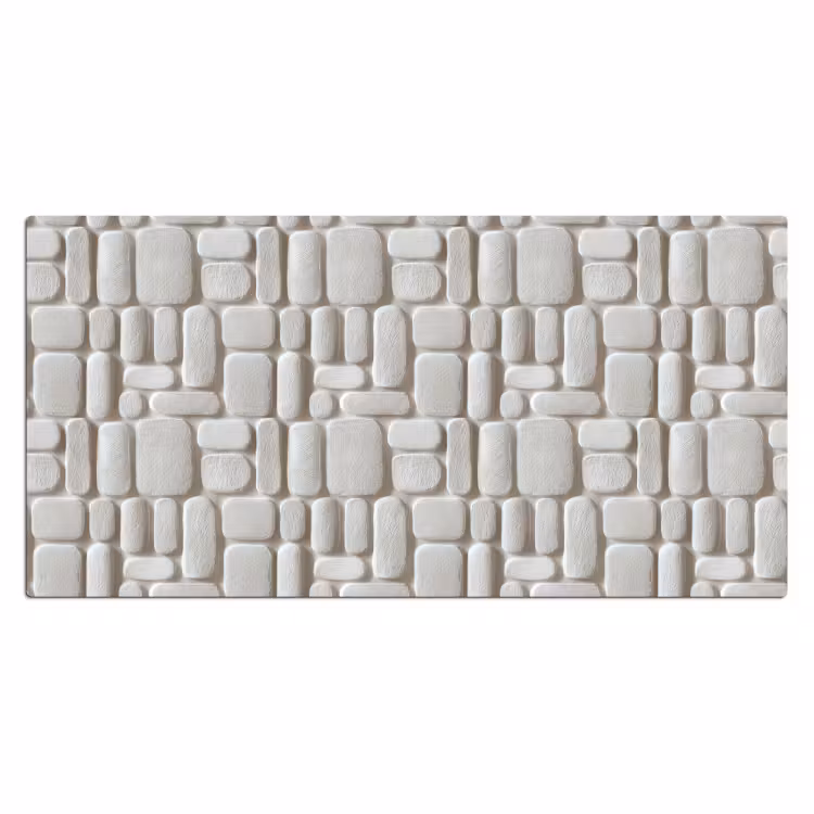 Reliëf - Structuur - Wit Muismat XXL klein 681 -3d_leeg