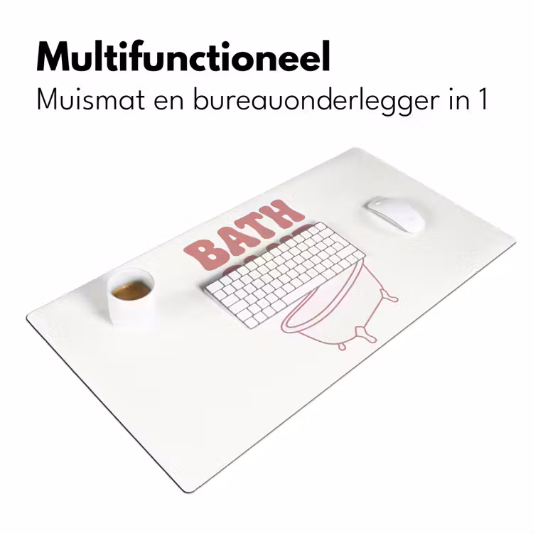 Retro - Bad - Roze Muismat XXL klein -sfeer4