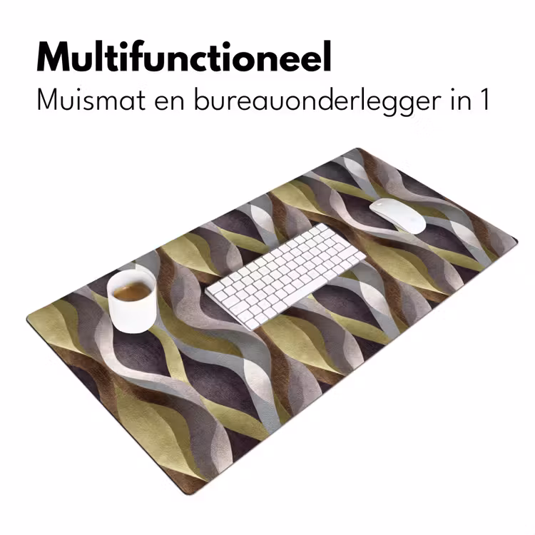 Retro - Banen - Kleurrijk Muismat XXL klein 681 -sfeer4