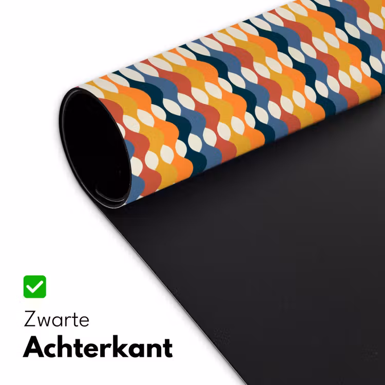Retro - Disco - Golven Muismat XXL klein 681 -sfeer2