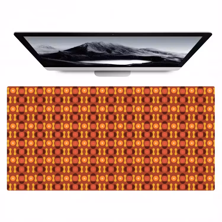 Retro - Disco - Hippie Muismat XXL klein 681 -zzz3d