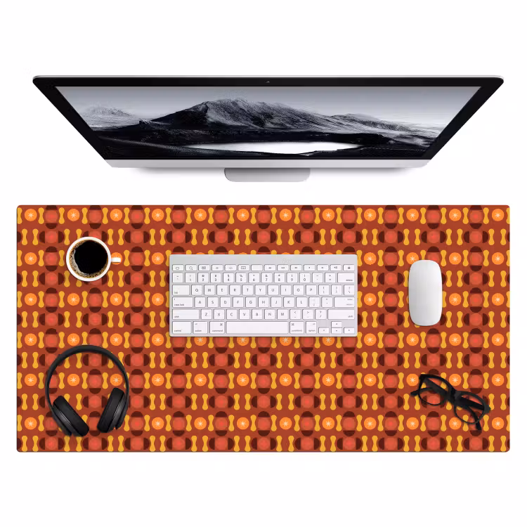 Retro - Disco - Hippie Muismat XXL klein 681 -3d