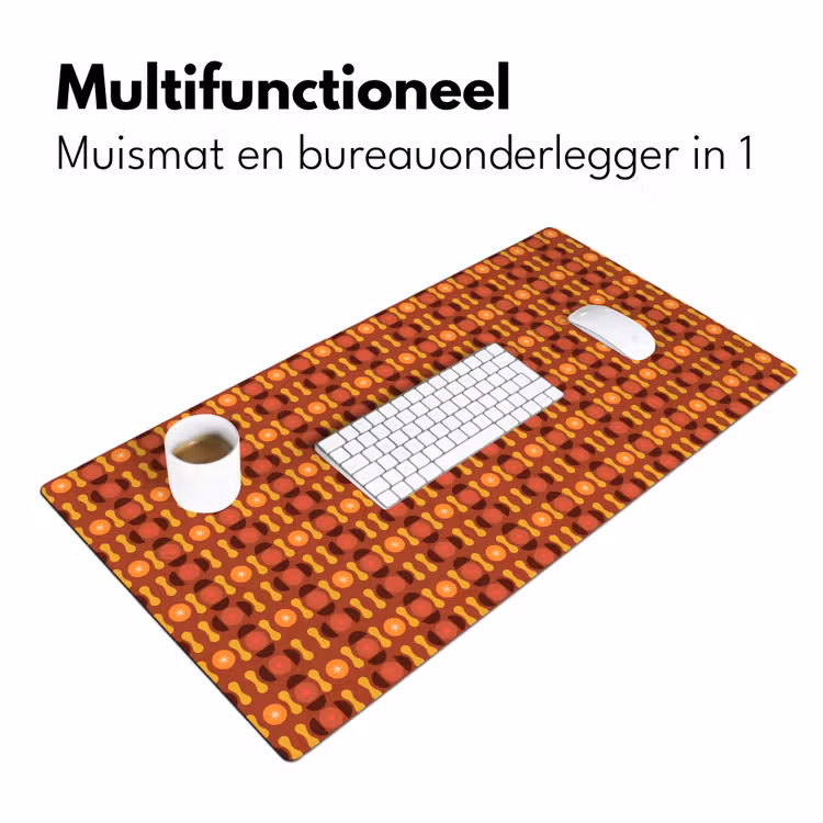 Retro - Disco - Hippie Muismat XXL klein 681 -sfeer4