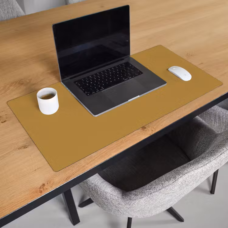 Rhythmic - Ochre - Geel Muismat XXL klein 681 -sfeer1