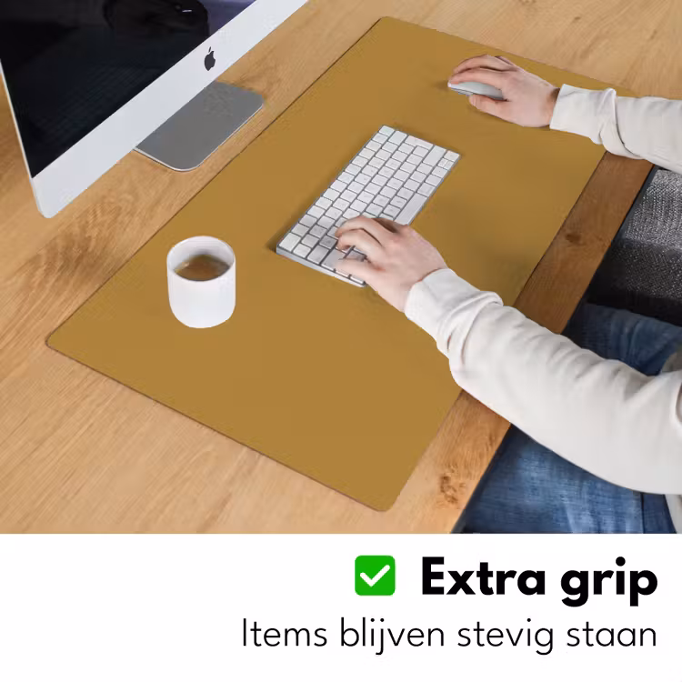 Rhythmic - Ochre - Geel Muismat XXL klein 681 -sfeer3