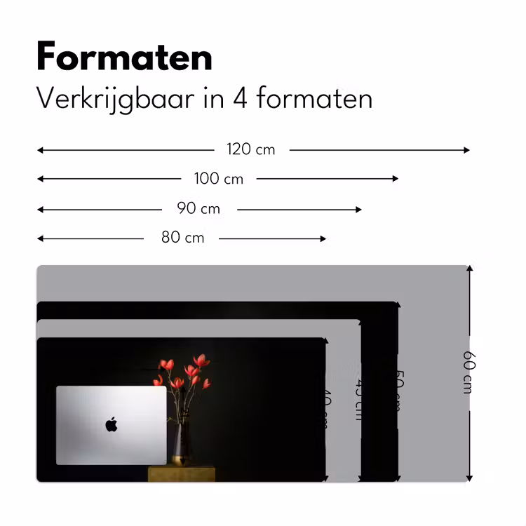 Rode - Bloemen - Vaas Muismat XXL klein -sfeer5