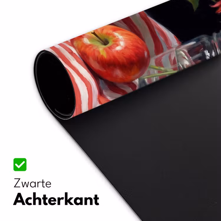 Bureau onderlegger - Rode bloemen - Vaas - Rode bloemen - Vaas Muismat XXL klein